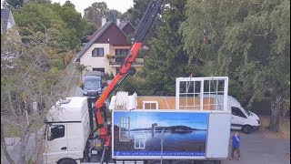 Ein Tag auf der Baustelle Fensterlieferung und einbau [upl. by Viridis]