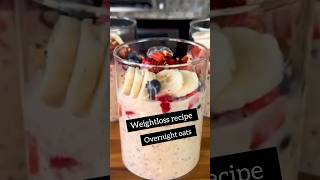 THE BEST OATMEAL RECIPE  Quick n easy overnight oats shortsweightloss [upl. by Negrom]