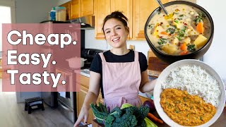 CHEAP Vegan Meals That Are Easy amp Taste Really Good [upl. by Braswell534]