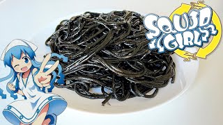 Squid girl Spaghetti with Squid Ink [upl. by Aved]