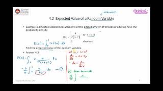 Example of Finding EX for Continuous Case [upl. by Warp]