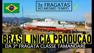 ÓTIMA NOTÍCIA Brasil inicia CONSTRUÇÃO da 3ª FRAGATA TAMANDARÉ military militar geopolitica [upl. by Limemann161]