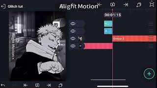 Manga glitch tutorial  ALIGHT MOTION [upl. by Gelasias269]