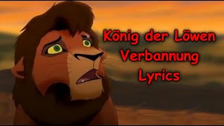 König der Löwen Verbannung Lyrics [upl. by Meade]