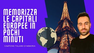 Geografia Memorizza le capitali europee in pochi minuti 2 parte [upl. by Enifesoj]