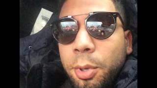 Jussie Smollett Speaking French  17 November 2015 [upl. by Ahsimit]