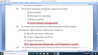 ADVANCED ANIMAL HEALTH SERVICE Level IV COC EXAM [upl. by Adham769]