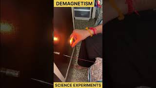 demagnetism of iron  science experiments experiment shorts science [upl. by Azirb]