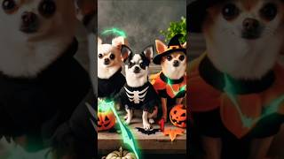 🦇 Chihuahuas 👻 Which is your favorite 1234❓🎃 chihuahuas halloween [upl. by Fransisco]