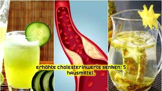 Erhöhte Cholesterinwerte senken 5 Hausmittel [upl. by Avad653]