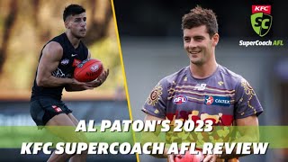 Al Patons SuperCoach AFL 2023 review and 2024 advice [upl. by Parette]