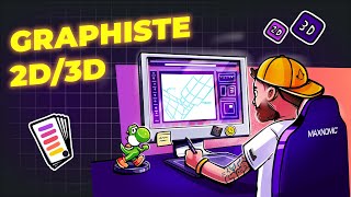 Graphiste 2D3D  missions salaire compétences et formations [upl. by Enovahs]