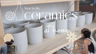 how to start ceramics at home  tools amp sources [upl. by Harv735]