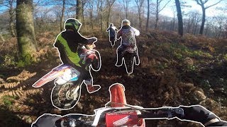 BALADE amp ENDURO en FORÊT  125cr 250crf 450crf [upl. by Kelwin]