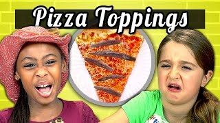 KIDS vs FOOD 5  PIZZA TOPPINGS [upl. by Cordy]