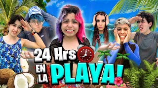 24 HORAS EN LA PLAYA😱🌴 Susy Mouriz [upl. by Ahsercel]