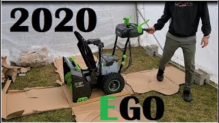 2020 EGO 24 inch 2 Stage Snow Blower Unboxing [upl. by Aerdnaz]