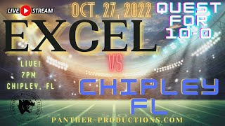 10272022 Varsity Football Excel High School vs Chipley FL High School [upl. by Hebrew]