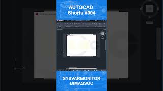 Autocad Shorts 004  SYSVARMONITOR amp DIMASSOC [upl. by Coates]