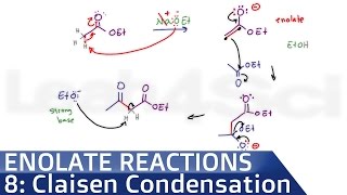 Claisen Condensation Reaction Mechanism by Leah4sci [upl. by Adaminah428]