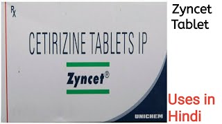 Zyncet Tablet uses side effects and doses in Hindi [upl. by Leimaj]