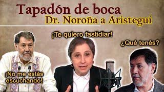 Aristegui cada vez más bajo con preguntas insidiosas Noroña le propina medicina y entendimiento [upl. by Rives2]