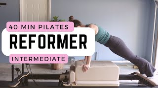 Reformer Pilates I Intermediate Workout I Core Focus [upl. by Yuille]