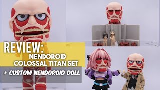 Review Nendoroid 1925  Custom Nendoroid Colossal Titan Renewal Set  Attack on Titan [upl. by Tshombe]