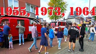 BEDFORD MLC 1955 FIAT 128 RALLY 1973 LAND ROVER 1964 Oldtimers Old Cars fire trucks Retro Walk [upl. by Leod]