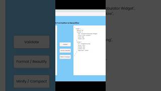 JSON Validator amp Beautifier using HTML CSS JAVASCRIPT javascriptproject [upl. by Orrin]