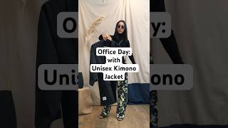 Office Day with Kimono Jacket styleideas kimonojacket kimonostyle kimonofashion officewear [upl. by Ahseihs5]