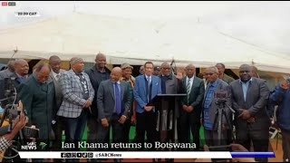 Ian Khama returns to Botswana [upl. by Cilla]