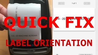 How To Fix Labels Printing In Wrong Orientation [upl. by Coreen]