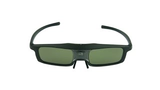 Rechargeable Active Shutter 3D Glasses for ViewSonic Sharp DLPLink 3D Projector [upl. by Heppman]