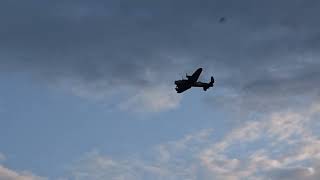 Lancaster Bomber flyover at Strubby airfield [upl. by Puiia]