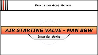 MAN BampW  MAIN ENGINE  STARTING AIR VALVE  DIAGRAM amp WORKING [upl. by Hazem]