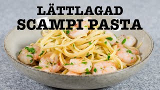 Scampi Pasta Klar på Under 30 minuter [upl. by Aramoj]