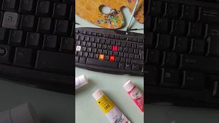 customised keyboard part 3 art acrylic acrylicpainting artist painting paintingstyles [upl. by Aylmer]