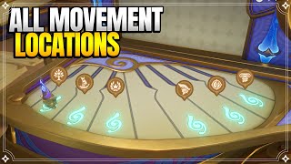 All Movement Locations for Autoharmonic Music Box  World Quests amp Puzzles 【Genshin Impact】 [upl. by Fairman]