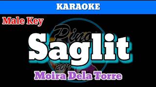 Saglit by Moira Dela Torre Karaoke  Male Key [upl. by June]