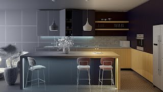 Master Kitchen Design with This 3Ds Max Tutorial [upl. by Garrard]