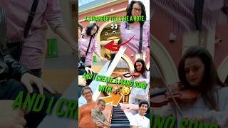 With 4 NOTES this guy created a Piano Song on a Public Piano😱🎹 publicpiano reaction piano [upl. by Nahshu177]