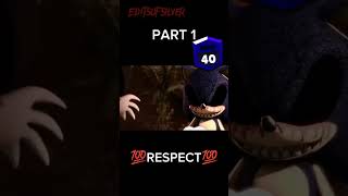 SONIC EXE VS FLEETWAY SONIC shorts viral keşfet Sonic PART 1 RESPECT [upl. by Arias]