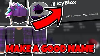 How To Think Of A Good Roblox Username [upl. by Odareg]