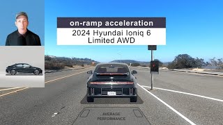 2024 Hyundai Ioniq 6 Limited AWD OnRamp Acceleration [upl. by Odnomor86]