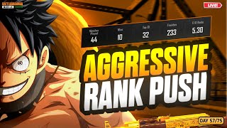 Aggressive Rank Push  BGMI LIVE ⛔Day 5775 bgmilive jonathangaming [upl. by Anaiviv446]