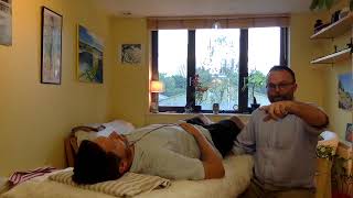 Demonstration on how craniosacral therapy helps tinnitus [upl. by Lugar]