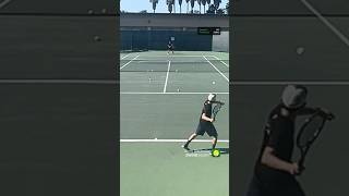 Forehand cross court and line drill [upl. by Amethyst]