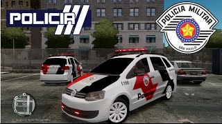 GTA IV  PMESP  Vw Space Fox em patrulhamento [upl. by Ynaffat]