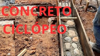 🏡 CONCRETO CICLÓPEO en CIMIENTOS ¿ porque lo debes hacer Mira como tienes que hacerlo [upl. by Diandra]